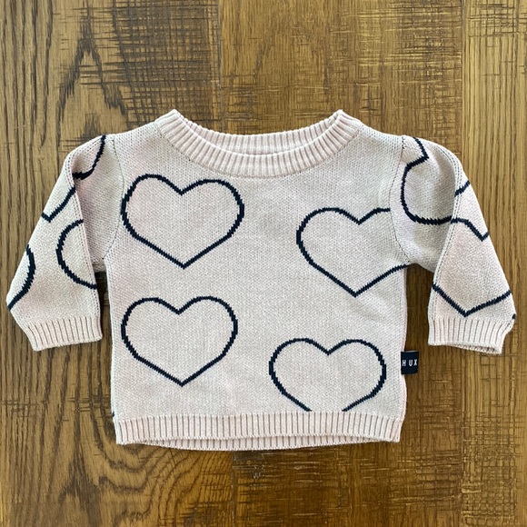 HUXBABY heart sweater - Picture 1 of 2